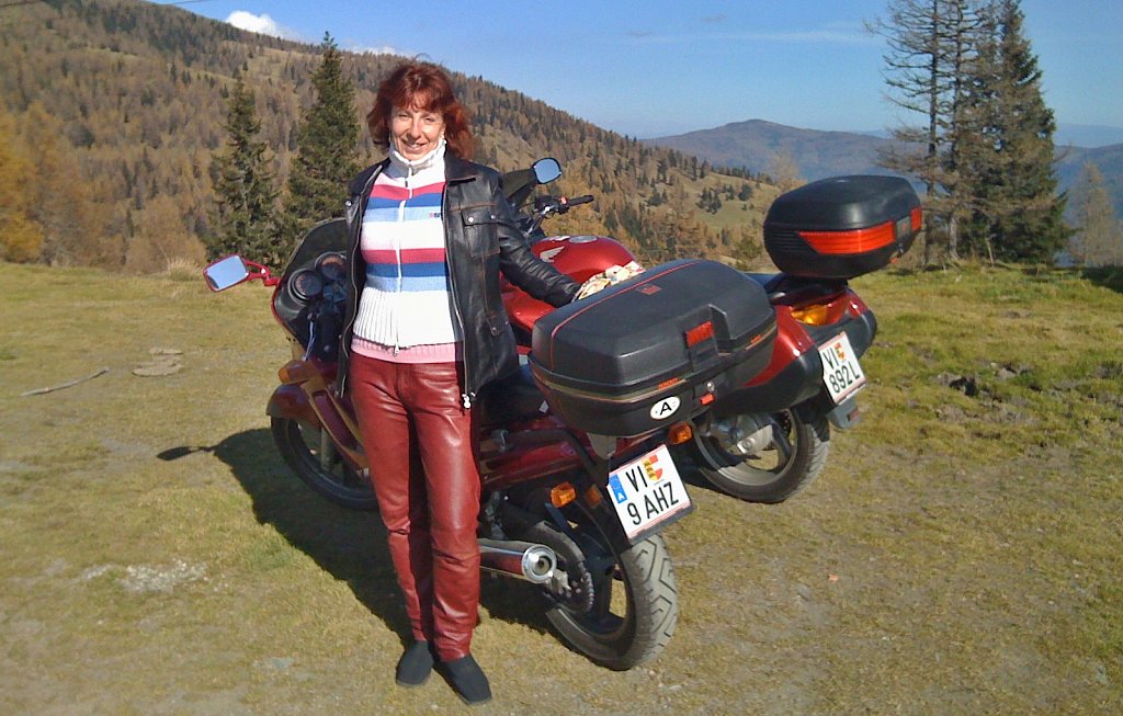 2008 Frieda mit ihrer eigenen Suzuki